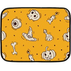 Funny Halloween Party Pattern Double Sided Fleece Blanket (mini) 