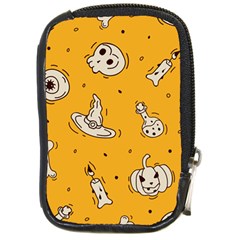 Funny Halloween Party Pattern Compact Camera Leather Case