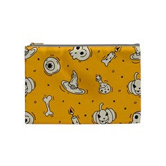 Funny Halloween Party Pattern Cosmetic Bag (medium) by HalloweenParty