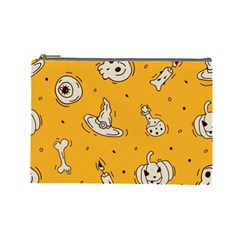 Funny Halloween Party Pattern Cosmetic Bag (large)