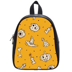 Funny Halloween Party Pattern School Bag (small)