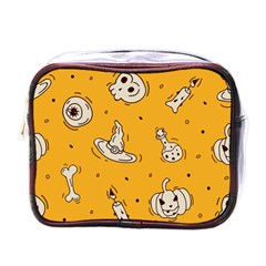 Funny Halloween Party Pattern Mini Toiletries Bag (one Side)