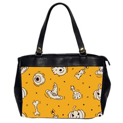 Funny Halloween Party Pattern Oversize Office Handbag (2 Sides) by HalloweenParty