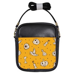 Funny Halloween Party Pattern Girls Sling Bag