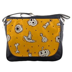 Funny Halloween Party Pattern Messenger Bag by HalloweenParty