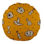 Funny Halloween Party Pattern Large 18  Premium Round Cushions Front