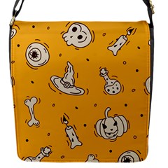 Funny Halloween Party Pattern Flap Closure Messenger Bag (s)