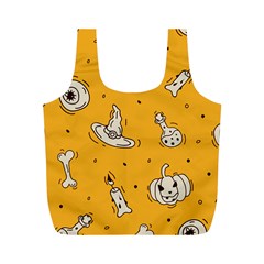 Funny Halloween Party Pattern Full Print Recycle Bag (m)