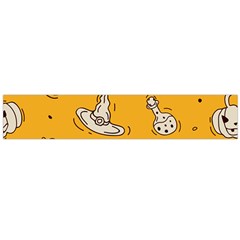 Funny Halloween Party Pattern Large Flano Scarf 