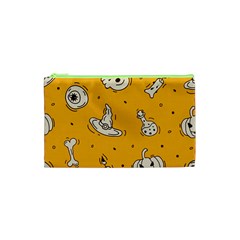 Funny Halloween Party Pattern Cosmetic Bag (xs)