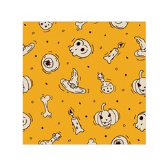 Funny Halloween Party Pattern Small Satin Scarf (square) by HalloweenParty