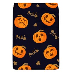 Funny Scary Black Orange Halloween Pumpkins Pattern Removable Flap Cover (l) by HalloweenParty