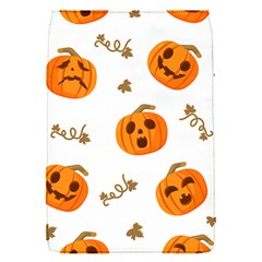 Funny Spooky Halloween Pumpkins Pattern White Orange Removable Flap Cover (s) by HalloweenParty