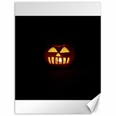 Funny Spooky Scary Halloween Pumpkin Jack O Lantern Canvas 18  X 24  by HalloweenParty