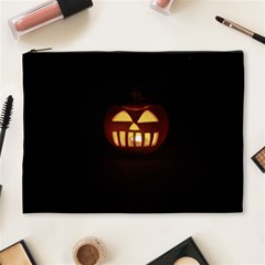 Funny Spooky Scary Halloween Pumpkin Jack O Lantern Cosmetic Bag (xl) by HalloweenParty