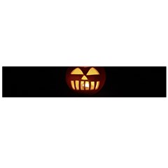 Funny Spooky Scary Halloween Pumpkin Jack O Lantern Large Flano Scarf 