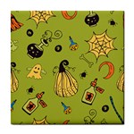 Funny Scary Spooky Halloween Party Design Tile Coasters Front