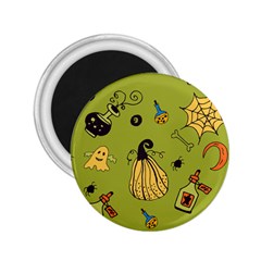 Funny Scary Spooky Halloween Party Design 2 25  Magnets by HalloweenParty