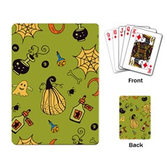 Funny Scary Spooky Halloween Party Design Playing Cards Single Design by HalloweenParty