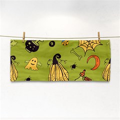 Funny Scary Spooky Halloween Party Design Hand Towel by HalloweenParty