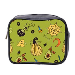 Funny Scary Spooky Halloween Party Design Mini Toiletries Bag (two Sides) by HalloweenParty