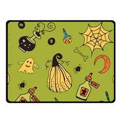 Funny Scary Spooky Halloween Party Design Fleece Blanket (small) by HalloweenParty