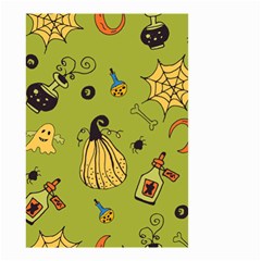 Funny Scary Spooky Halloween Party Design Small Garden Flag (two Sides) by HalloweenParty