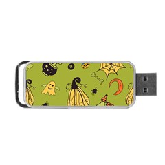 Funny Scary Spooky Halloween Party Design Portable Usb Flash (two Sides) by HalloweenParty