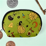 Funny Scary Spooky Halloween Party Design Accessory Pouch (Medium) Back