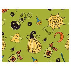 Funny Scary Spooky Halloween Party Design Double Sided Flano Blanket (medium)  by HalloweenParty