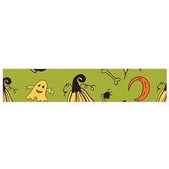 Funny Scary Spooky Halloween Party Design Small Flano Scarf by HalloweenParty