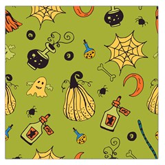 Funny Scary Spooky Halloween Party Design Large Satin Scarf (square) by HalloweenParty