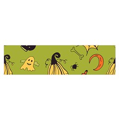 Funny Scary Spooky Halloween Party Design Satin Scarf (oblong) by HalloweenParty