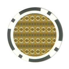 Golden Ornate Pattern Poker Chip Card Guard (10 Pack)