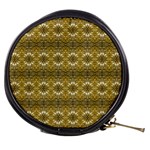 Golden Ornate Pattern Mini Makeup Bag Front