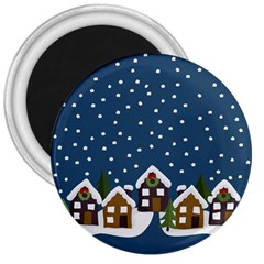 Winter Idyll 3  Magnets by Valentinaart