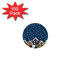 Winter Idyll 1  Mini Buttons (100 Pack) 