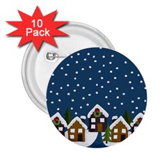 Winter Idyll 2 25  Buttons (10 Pack)  by Valentinaart