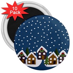 Winter Idyll 3  Magnets (10 Pack)  by Valentinaart