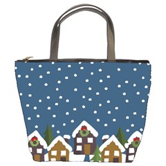 Winter Idyll Bucket Bag by Valentinaart