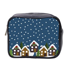 Winter Idyll Mini Toiletries Bag (two Sides) by Valentinaart