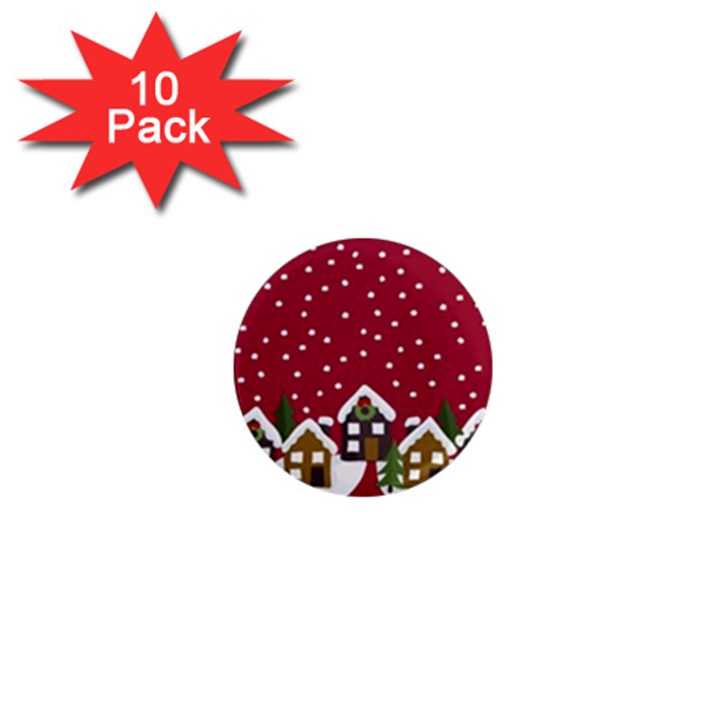 Winter idyll 1  Mini Magnet (10 pack) 