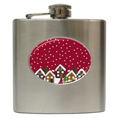 Winter Idyll Hip Flask (6 Oz) by Valentinaart