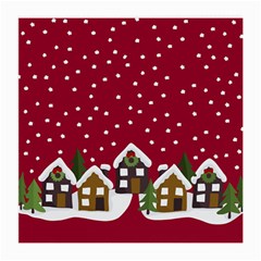 Winter Idyll Medium Glasses Cloth by Valentinaart