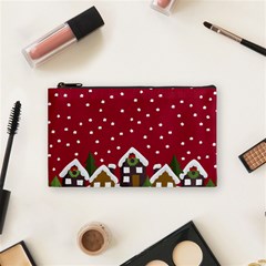 Winter Idyll Cosmetic Bag (small) by Valentinaart