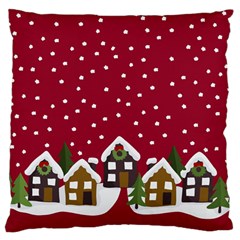 Winter Idyll Standard Flano Cushion Case (two Sides) by Valentinaart