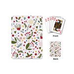 Floral Christmas pattern  Playing Cards (Mini) Back