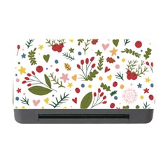 Floral Christmas Pattern  Memory Card Reader With Cf by Valentinaart