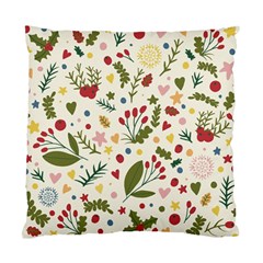 Floral Christmas Pattern  Standard Cushion Case (one Side) by Valentinaart