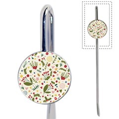 Floral Christmas Pattern  Book Mark by Valentinaart